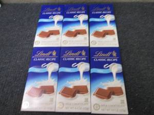 lot 308 image: 6- 4.4 oz Lindt Classic Recipe...