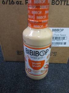 lot 348 image: 6-16 oz Bibibop Asian Yum Yum Sauce...