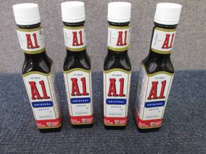 lot 351 image: 4- 5 oz A1 Original Sauce Best Date...