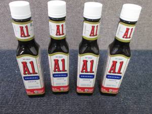 lot 353 image: 4- 5 oz A1 Original Sauce Best Date...