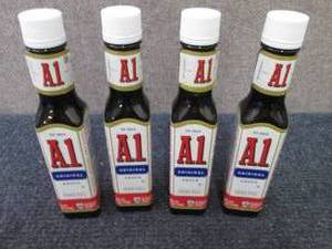 lot 356 image: 4- 5 oz A1 Original Sauce Best Date...