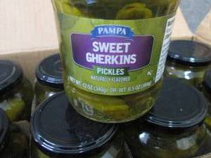 lot 369 image: 12- 12 oz Pamp Sweet Gherkins Pickl...
