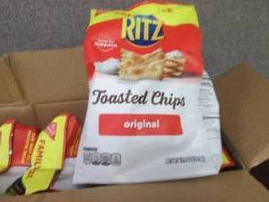 lot 401 image: 6- 11.4 oz Ritz Toasted Chips...