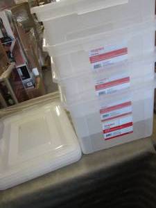 lot 171 image: Staples Hanging File Box, Snap Lid,...