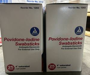 Iodine Swabsticks Expired