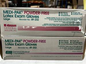 Medi-Pak Powder Free Latex Exam Gloves Size Large