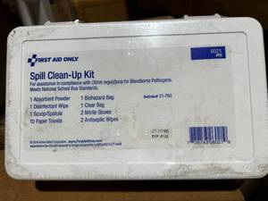 First Aid Only Spill Clean-Up Kit Expired