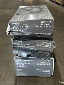 Ventyv Nitrile PF Exam Plus 3.5 Violet Blue Gloves Size XL
