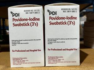 PDI Povidone-Iodine Swabstick (3s)