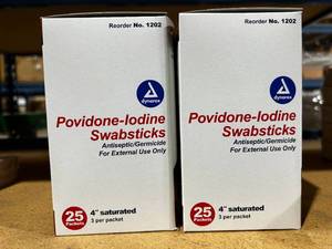 Dynarex Povidone-Iodine Swabsticks Expired