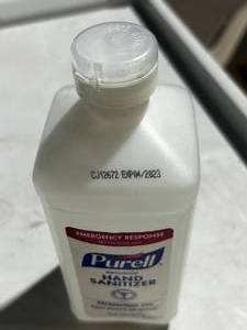Case of Purell Hand Sanitizer expired