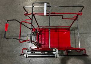 Foot Pedal Sharps Carts - SharpSafety Foot Pedal Cart for Hinged Lid Container, 12 Gallon