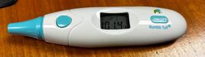 New In Box Rumble Tuff Daddy Care No Touch 2-in-1 Pediatric Infrared Baby Thermometer