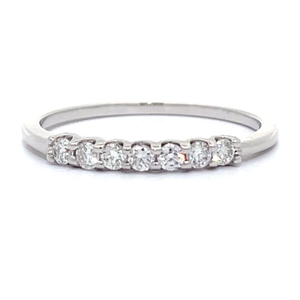 0.20 Carat Diamond Slim Stacking Ring in 14k White Gold $1,250 Retail