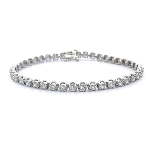 3 Carat Diamond Classic Tennis Bracelet in White Gold $4,850 Retail