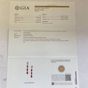 2.70 Carat Designer Oscar Friedman GIA Certified Unheated Kashmir Sapphire & Natural Diamond Linear Dangle Earrings in Platinum - $10,540 Appraisal Included VIDEO