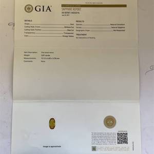 Designer Orianne Extremely RARE GIA Certified Unheated Natural Yellow Sapphire & Natural Diamond Halo Ring in Platinum - $12,270 Appraisal Included VIDEO