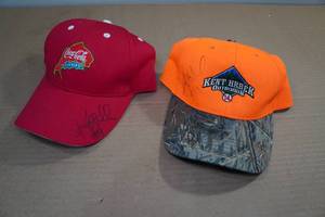 lot 213 image: 2 Signed Hats Kent Hrbek