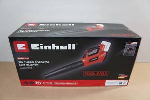 lot 16 image: Einhell 36V Turbo Cordless Leaf Blower -Tool Only