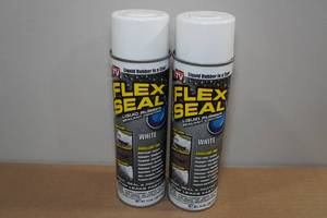 lot 38 image: 2 Flex Seal Liquid Rubber Spray -White