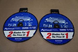 lot 42 image: 4 7.25 FramingConstruction Circular Saw Blades