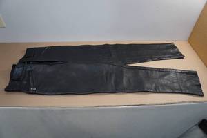 lot 89 image: Harley Davidson Leather Pants -Size 34