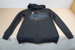 lot 101 image: Harley Davidson Zip-Up Hoodie -Small