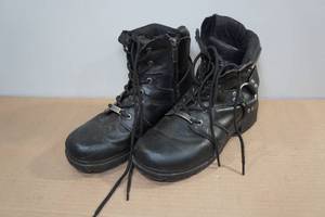 lot 105 image: Harley Davidson Leather Riding Boots -Size 10