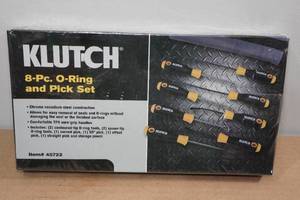 lot 172 image: Klutch 8-Piece O-Ring and Pick Set