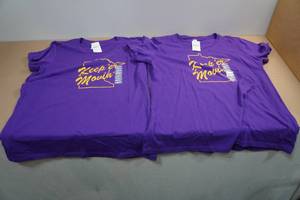 lot 192 image: 2 Minnesota Keeper Movin T-Shirts -XL