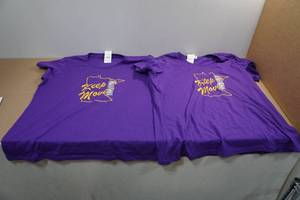 lot 194 image: 2 Minnesota Keeper Movin T-Shirts -XXL