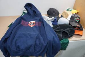 lot 200 image: Assorted Minnesota Sports Clothing and Accessories