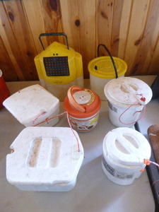lot 44 image: Variety of Bait Containers