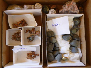 lot 102 image: Box of Copper and Pyrite