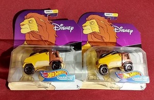 lot 22 image: (2) Unopened Hot Wheels Simba Character Cars