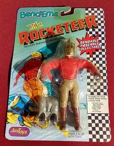 lot 49 image: Vintage The Rocketeer Bend-Ems Toy