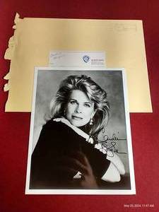lot 54 image: Autographed 1990s Photo of Candice Bergen