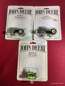 lot 63 image: (3) Ertl 164 John Deere Die Cast Toys - NEW
