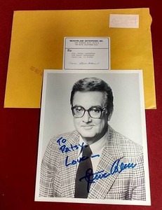 lot 89 image: Autographed 1990s Photo of Steve Allen