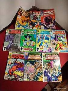 lot 100 image: (10) Marvel Comics - Transformers, RoboCop, Battlestar Galactica