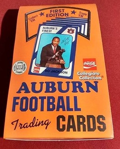 lot 102 image: Box of Unopened Auburn Football Card Packs
