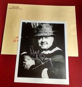 lot 111 image: Autographed 1990s Photo of Mickey Rooney