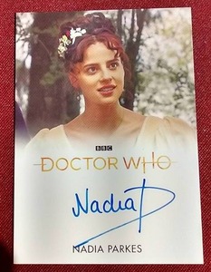 lot 128 image: Autographed Doctor Who Nadia Parkes Card