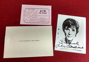 lot 156 image: Autographed 1990s Photo of Julie Andrews