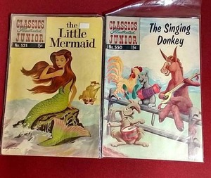 lot 172 image: (2) Vintage Classics Illustrated Junior Comics