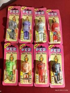 lot 178 image: (8) 1990s Pez Bon Bons Body Parts - NEW