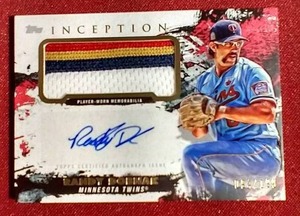 lot 182 image: 2021 Topps Randy Dobnak Autograph Jersey Card - #d199