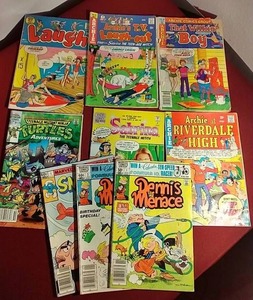lot 194 image: (9) Comics - Archie, Dennis the Menace, Etc