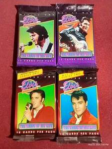 lot 196 image: (4) Unopened The Elvis Collection Card Packs - Series 1 & 2