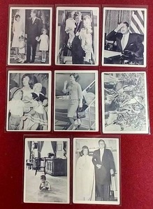 lot 198 image: (8) 1963 Rosan John F. Kennedy Cards